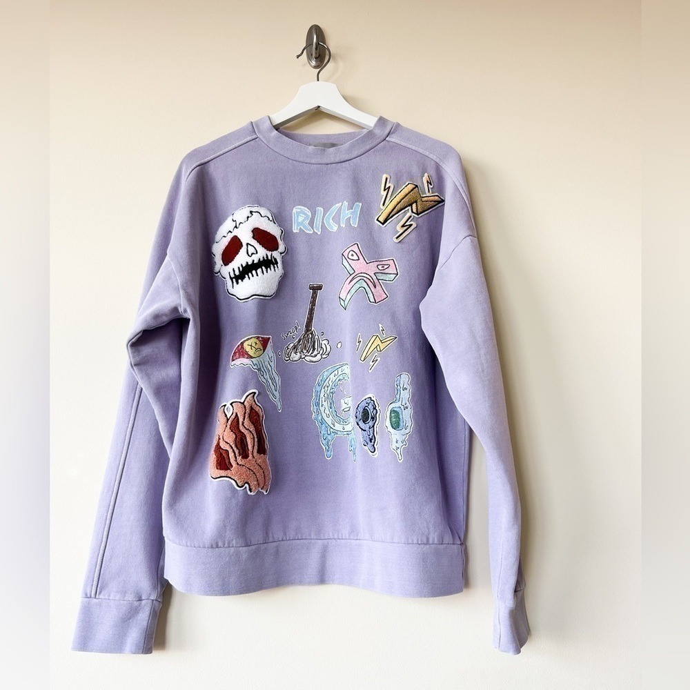 RICHGAINER Embroidered Sweatshirt